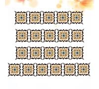 LABRIMP 21 Pcs Self-Adhesive PVC Non-Slip Floor Stickers with High Durability Elegant Diagonal Tile Design Waterproof for Cabinets and ’s Bedrooms
