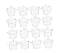 LABRIMP 24pcs Clear Crown-shaped Plastic Party Favor Boxes Small Transparent Treat Containers for Weddings Birthdays Bridal Showers Events Candy and Cookie Packaging