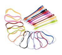 LABRIMP 24pcs Silicone Wine Glass Identification Rings and Hanging Drink Markers Set, Stretchable Flexible Drink Identifiers for Stemless and Stemmed Cups, Multi-Color Wine Charms for