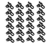 LABRIMP 24pcs Threaded Dc Power Socket Cap Covers for Power Jack Connectors Adapters Use in Electronics Projects