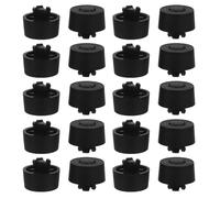 LABRIMP 25pcs PC Case Anti-vibration Foot Pads with Push-in Design, Shock-absorbing Non-slip Supports for Desktop Computer Gaming Chassis, Compatible with 8mm Mounting Holes, Case Foot