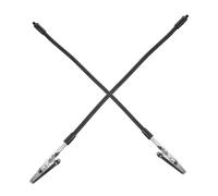 LABRIMP 2pcs Adjustable Stainless Steel Alligator Clips Flexible Gooseneck for Workbench Repair Station and Workshop Use, Providing Support for Soldering and DIY Projects