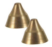 LABRIMP 2pcs Bell Hand Bell Rhythm Vintage Percussion Instrument for Meditation Indian Music
