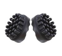 LABRIMP 2pcs Black Dreadlock Comb for Locs and Dreadlocks, Scalp Massage Hair Brush with Pp and Tpe Material, Reducing Breakage, for Curly Hair Styling at Home Or Travel