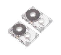 LABRIMP 2pcs Blank Cassette Tapes Portable Clear Audio Cassettes for Recording Interviews Music Speech Compatible with Various Devices Compact and Easy to Carry