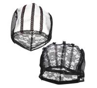 LABRIMP 2Pcs Breathable Wig Mesh Caps Wig Caps for Women Polyester Net Head Cover for Hair Bonnet Use