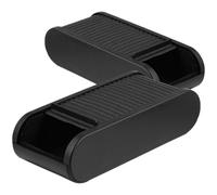 LABRIMP 2Pcs Car Roll Up Organizer Car Coin Compartment Key Holder Retractable Storage Box Vehicle Dashboard Tray for Small Items and Change