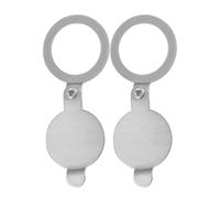 LABRIMP 2pcs Copper Door Viewer Lid for Home Security, Anti-Peeping Cat Eye Cover with 16mm Diameter, Practical Privacy Protection Supplies to Block Door Viewer