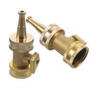 LABRIMP 2pcs Copper Garden Hose Nozzle with Versatile Nozzle Modes and Comfortable Grip, Compact and Lightweight Design for Cleaning Gardens and Patios
