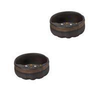 LABRIMP 2pcs Delicate Lotus Seedpod Ceramic Tea Cup for Chinese Tea Tasting Odorless Healthy Material Classic Chic Design Gift and