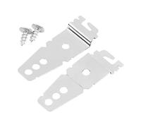 LABRIMP 2pcs Dishwasher Bracket Mounting Clips Universal Iron Sturdy Silver Sturdy Design Prevents Dishwasher Moving Forward under Counter Installation Kit for Home Appliance
