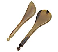 LABRIMP 2pcs Fascia Face Stick Yak Horn Acupuncture Point Massager Lightweight and Comfortable the Skin Face Massage Tool for Travel Use