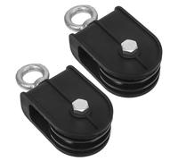 LABRIMP 2pcs Heavy-duty Lifting Pulley Wheel with Bearing 60mm Diameter Cable Pulley Made of Abs and Galvanized Steel Supporting to 100kg for DIY Fitness Systems and Fitness Exercises