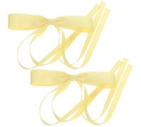 LABRIMP 2pcs Lightweight Bow Hair Clips for Women with Metal Clips Elegant Bowknot Design Hair Bows for Brides Teens and Everyday Use
