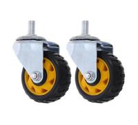 LABRIMP 2pcs Nylon Swivel Jack Casters for Floor Jack Replacement Heavy Duty Trailer Wheel with Rubber Oil Catcher Garage Car Repair Accessories