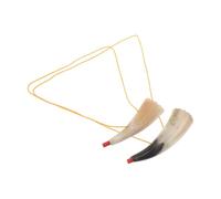 LABRIMP 2pcs Ox Horn Blowing Horn with Ergonomic Secure Grip for Football Games and Stadium Events Traditional Style Prop and Adults