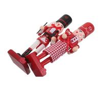 LABRIMP 2pcs Party Nutcracker Decorations Nutcracker Centerpiece Display Traditional Soldier Decor Valentine's Day Love Tabletop Decoration