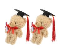 LABRIMP 2pcs Plush Graduation Bears Soft and Comfortable Doctor Bear Stuffed Animals for Graduation Season and Ceremonies, Adorable Cute Design for Students