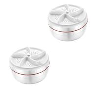 LABRIMP 2pcs Portable Mini Washing Machine for Dorm Compact Usb-powered Washer for Underwear and Socks Lightweight and Deep Cleaning Intelligent Timing for College and Travel Use