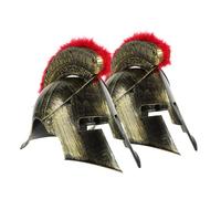 LABRIMP 2pcs Roman Soldiers Helmets with Antique Finish Comfortable Lightweight Medieval Knight Viking Warrior Party Caps Cosplay Headgear Collectible Display