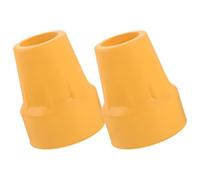 LABRIMP 2pcs Rubber Walking Stick Tips Replacement Cane Foot Covers Non-Slip Anti-wear Hiking Pole End Caps for Trekking and Outdoor Use