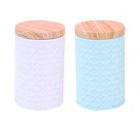LABRIMP 2pcs Sealing Canister Household Tea Can Creative Iron Candy Jar with Multi-purpose Function and Beautiful Appearance for Home Kitchen Storage and Organization