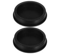 LABRIMP 2pcs T Shaped Silicone Plug Cap for Pipe Ends and Precision Instrument Interfaces, Black round Heat Resistant Silicone Dust Plug, Protects Equipment Housing and Enhances Production