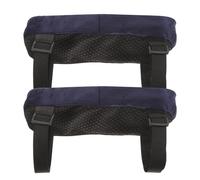 LABRIMP 2Pcs Universal Wheelchair Armrest Cushions Replacement, Navy Blue Soft Arm Pads for Elbow Support, Compatible with Office Chairs and Mobility Aids