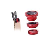 LABRIMP 2sets Phone Lens Kit Fisheye Wide Angle Macro Lens Clip for Smartphones for Detailed Close-ups and Stunning Wide Shots Black Clip