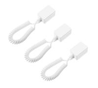 LABRIMP 3 pcs Adhesive Hook Remote Control Tether with Retractable Cable for Cellphone Tablet Lost Practical Design for Easy Installation Compact for Home Office Use