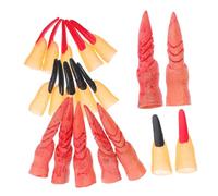 LABRIMP 30pcs Halloween Simulation Fingernails Cosplay Costume Accessory Lightweight Fake Nails for Comfortable Wear Spooky Design Easy to Apply and Remove for Parties Festivals