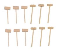 LABRIMP 30Pcs Mini Wooden Mallets Lightweight Crab Lobster Seafood Shell Crackers for Home and Restaurant Use for Cake and Shellfish Opening