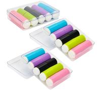 LABRIMP 30pcs Nail Sponge Heads for Nail Art Dotting Pen, round Soft Sponge Brush Head Replacements, Reusable Plastic Material, Easy to Operate, Suitable for Professional Use and UV Gel