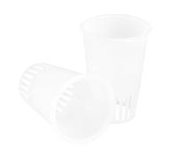 LABRIMP 30pcs White Pe Hydroponic Planting Baskets for Soilless Cultivation, Easy to Lift and Transport Plant Rooter Pots Suitable for Seasonal Gardening