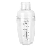 LABRIMP 350ml Pc Resin Anti-Fall Cocktail Shaker Scale Mixing Bottle Antifreeze Anti-scalding Milk Tea Cup for Home Bar and Travel