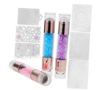 LABRIMP 3pcs Dual-ended Silicone Nail Art Stamper Kit Colorful Manicure Stamping Tool for Unique Designs Suitable for Any Nails and DIY Art Supplies Random Color