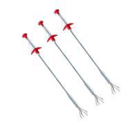 LABRIMP 3pcs Flexible Drain Cleaning Snake with Four Claw Design and Spring Structure, Free to Bend Iron Wire and Pp Material for Kitchen and Bathroom Pipe Unblocking Random Color