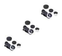 LABRIMP 3pcs Portable Phone Lens Super Wide Angle Macro Fisheye Lens Clip Mobile Camera for Smartphone Cell Phone Camera and Other for Travel Photography and Close-up Shots