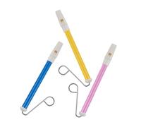 LABRIMP 3pcs Slide Whistle Musical Lightweight Push-pull Flutes for Creative Music Plaything Birthday Holiday Pink Yellow Blue