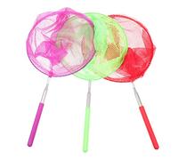 LABRIMP 3Pcs Telescopic Fishing Net for Easy to Use Outdoor Insect Net Retractable Handle Non Slip Grip for Catching Butterflies Bees and Dragonflies