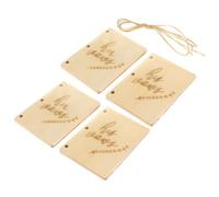 LABRIMP 4 Pcs Rustic Wooden Wedding Vow Books with Kraft Paper Pages Sturdy DIY Vow Handbooks for Bride and Groom Jute Twine Bound Keepsake Notebooks for Engagement and Wedding Ceremony