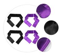 LABRIMP 4 Pcs Wigs Grip Band Satin Headbands Silk Satin Fabric Easy to Clean Protect Wig from Slipping for Yoga in The Gym and Exercise