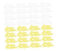 LABRIMP 450pcs Plastic Confetti for Year Celebrations Elegant Gold and Silver Party Decorations for Home Office Bar Cafe Events and Realistic Design