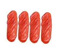 LABRIMP 4pcs Artificial Sausage Model Fade Resistant Lifelike Hot Dog Pretend Play Food Props for Photography Home Kitchen Party Decoration