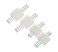 LABRIMP 4pcs Bifold Closet Hardware Kit with Bi-fold Door Guide Spring, Plastic and Iron Material, Size 2.30x2.20x1.20cm, Prevents Jamming and Fixes Sagging Wardrobe Doors for Bedrooms