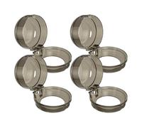 LABRIMP 4pcs Black Stove Knob Covers Proof Protective Caps for Gas and Oven Knobs, PC Material Universal Safety Cover to Prevent Pets and Young from Playing in Kitchen