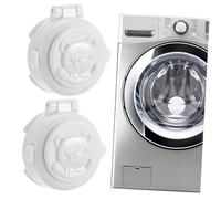 LABRIMP 4pcs Car Button Security Lock Safety Covers for Washing Machine and Key Start Protection Flat Panel Guard Preventing Accidental Pressing