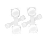 LABRIMP 4pcs Clear Acrylic Telescope Lenses Transparent Optical Parts for DIY Assembly Lightweight Portable Bird Watching and Distant Object Observation