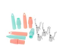 LABRIMP 4pcs Closet Reach Pole Hook Heads with Sleeve End Caps Connectors Versatile Heavy Duty Replacement for Various Rod and Closet Configurations