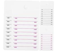 LABRIMP 4pcs False Eyelash Display Tray with Scale Acrylic Eyelash Extension Pallet Convenient Organizer for Easy Application Beauty Salons and Personal Use